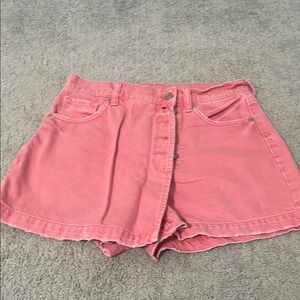 American Eagle Outfitters Pink Jean Shorts Vintage Style